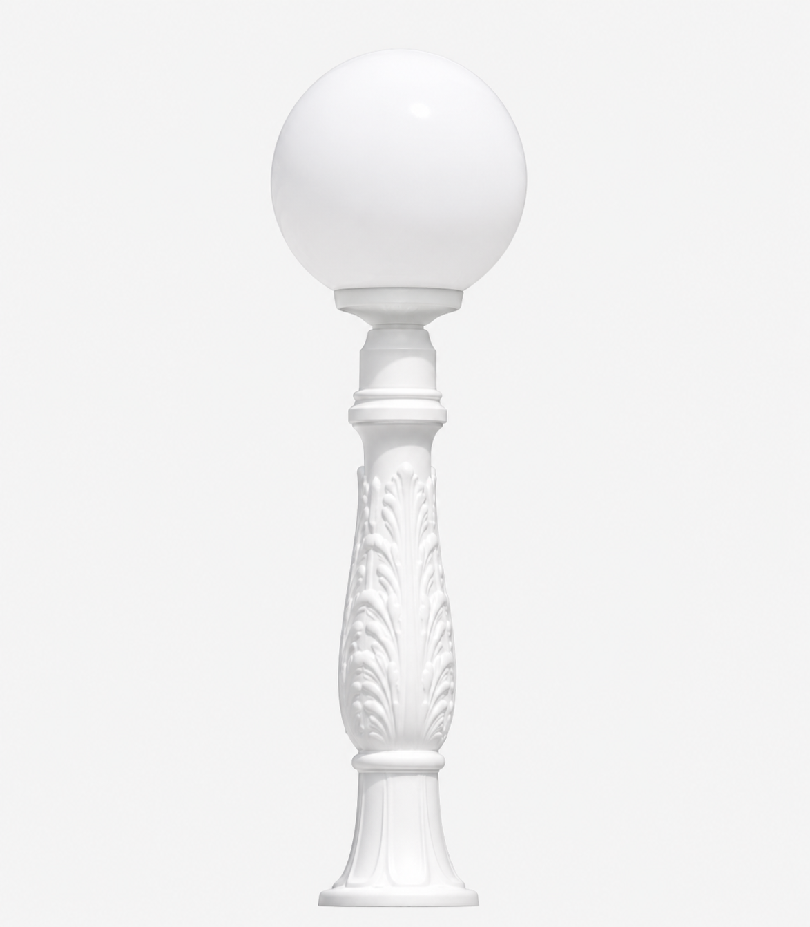 POTEAU EXTERIEUR 140CM ALOE'R/G300 BLANC E27 LED 11W DIFFUSEUR OPALE FU ALOE'R G300 BO