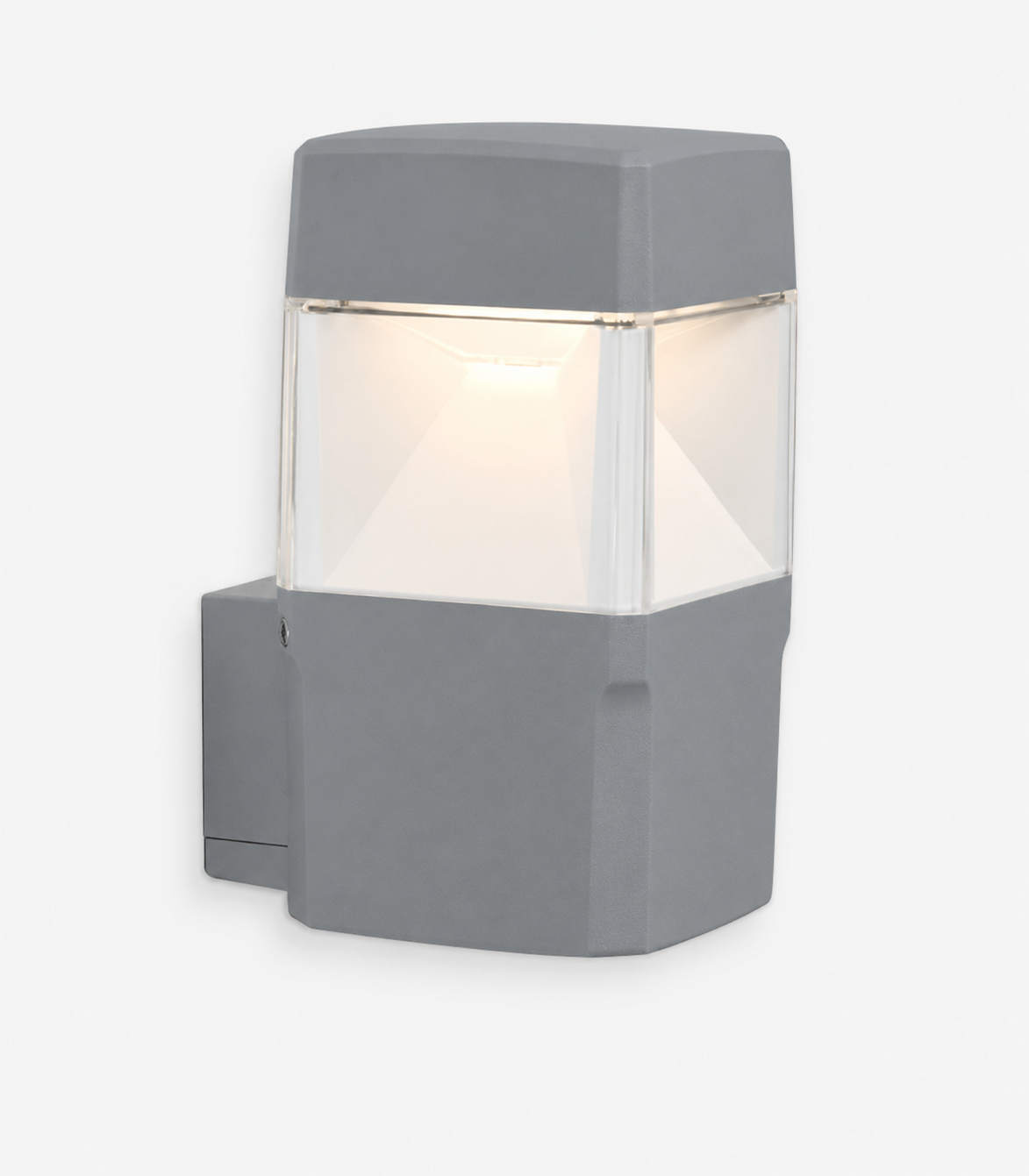 APPLIQUE EXTERIEUR ELISA APPLIQUE GRIS GX53 LED 10W DIFFUSEUR CLAIRE FU ELISA BC