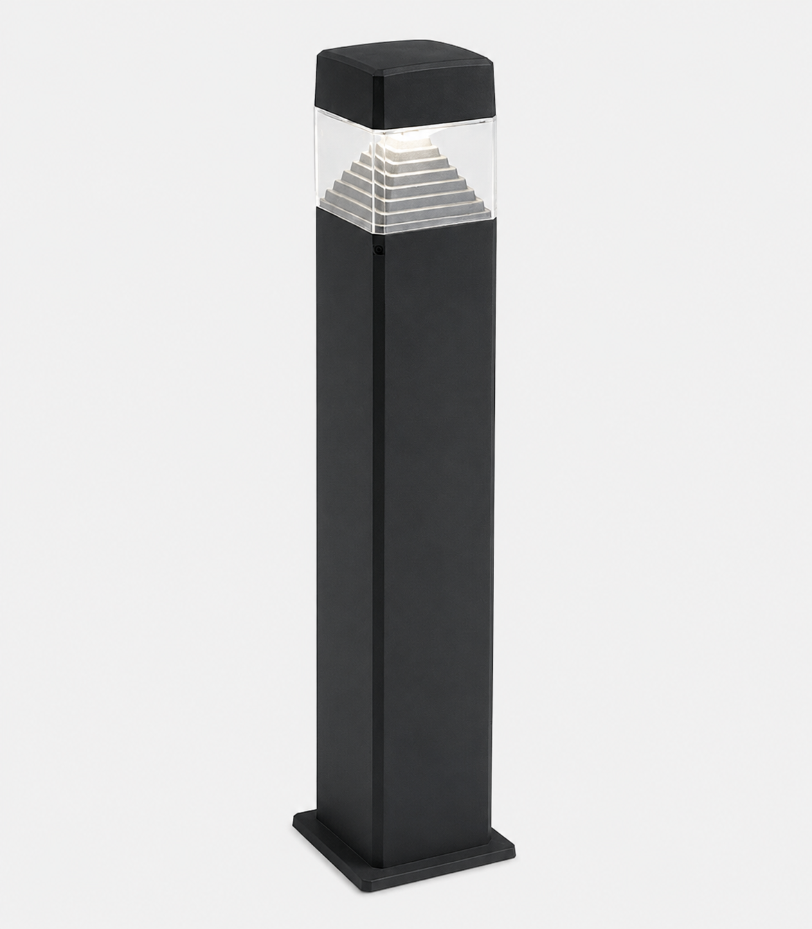 POTEAU EXTERIEUR 80CM ESTER800 NOIR GX53 LED 10W DIFFUSEUR CLAIRE FU ESTER800 NC