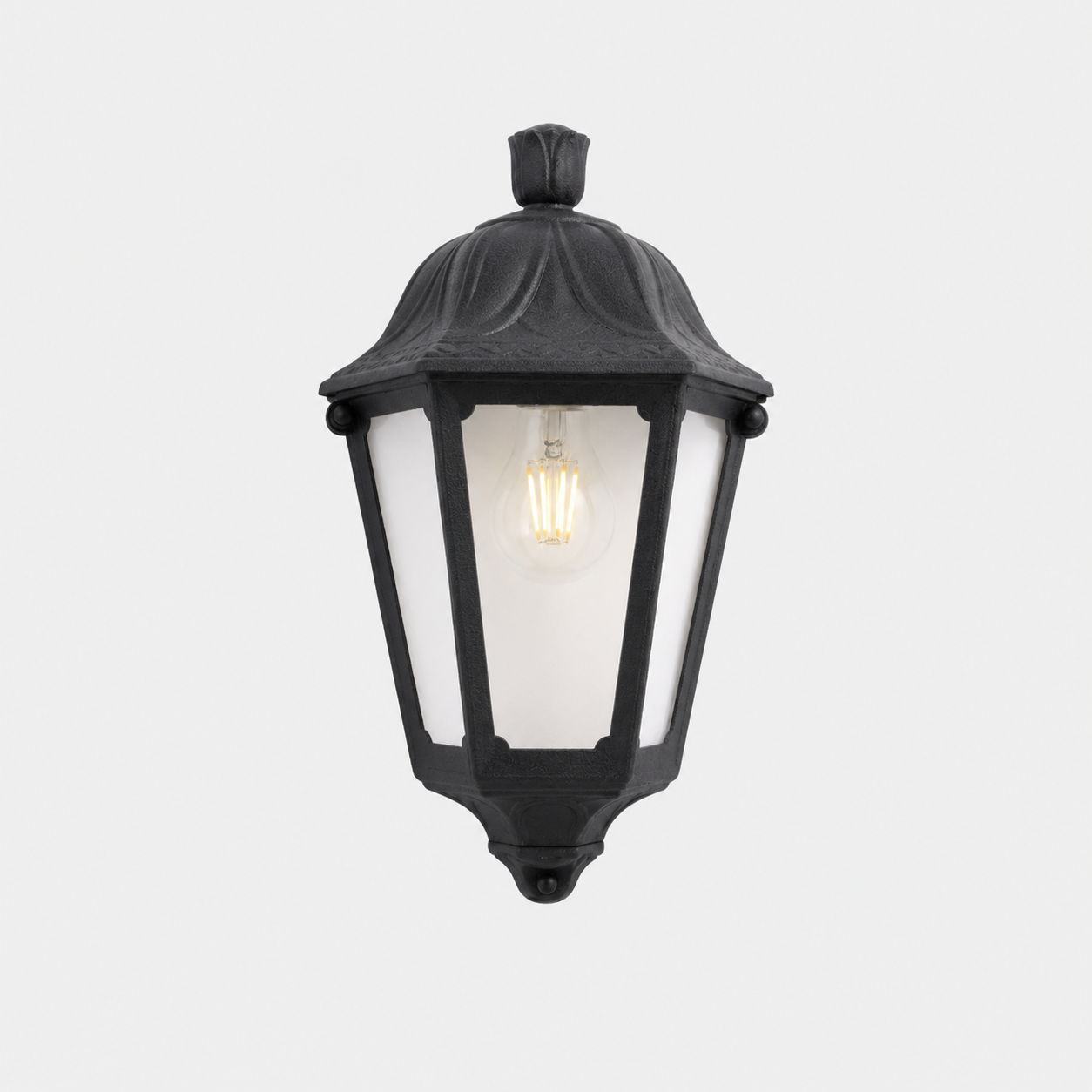 APPLIQUE EXTERIEUR IESSE NOIR E27 DIFFUSEUR CLAIRE FU IESSE NC