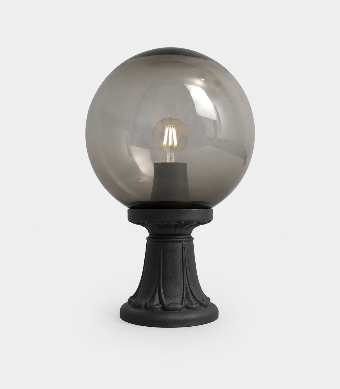 BORNE DE JARDIN EXTERIEUR 35CM MINILOT/G300 NOIR E27 DIFFUSEUR FUMEE FU MINILOT G300 NF