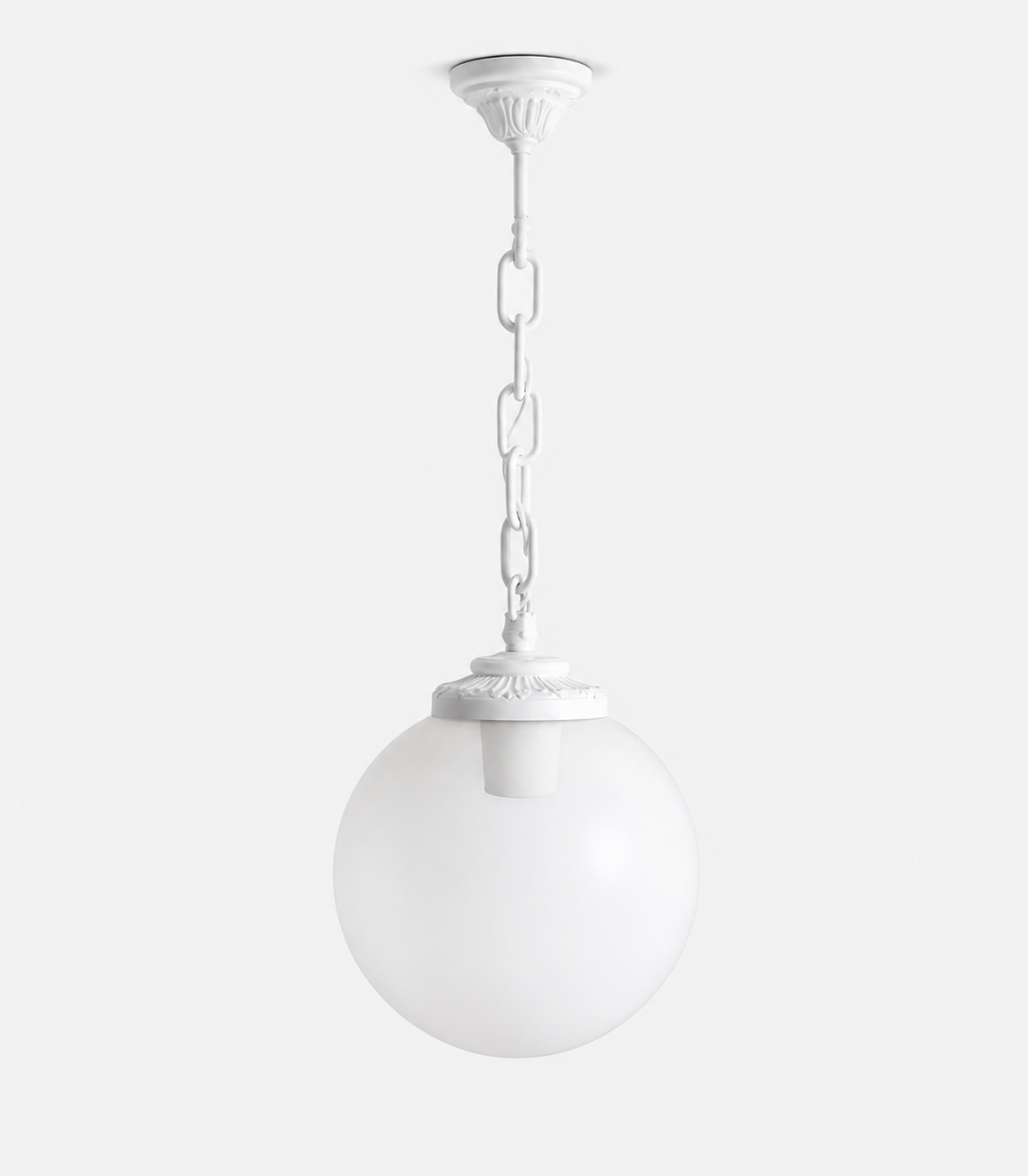 SUSPENSION EXTERIEUR SICHEM/G300 BLANC E27 DIFFUSEUR OPALE FU SICHEM G300 BO