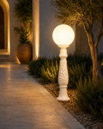 Poteau extérieur 140cm Aloe’R G300 Classic blanc LED 11 W