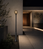 Poteau extérieur 230cm Ricu G300 Classic noir LED 11 W
