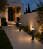 Poteau extérieur 80cm Ester 800 noir GX53 LED 10 W