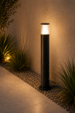 Poteau extérieur Carlo 800 noir GU10 LED 4,8 W
