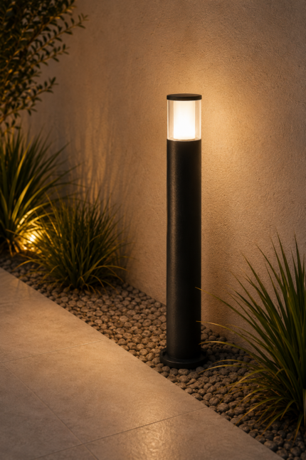 Poteau extérieur Carlo 800 noir GU10 LED 4,8 W