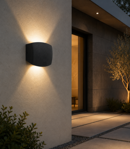 Applique extérieure Abram 150 noire R7S LED 3,5 W