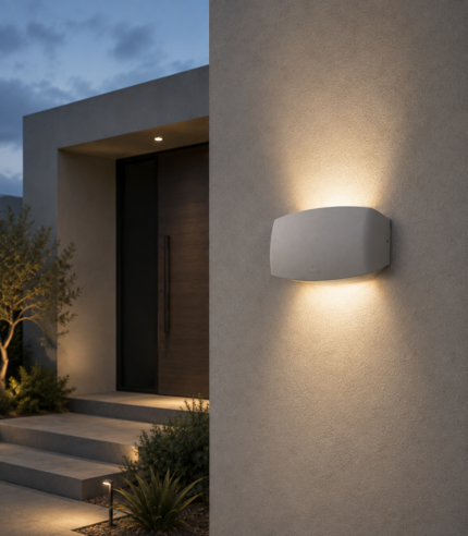Applique extérieure Abram 190 grise R7S LED 7,5 W