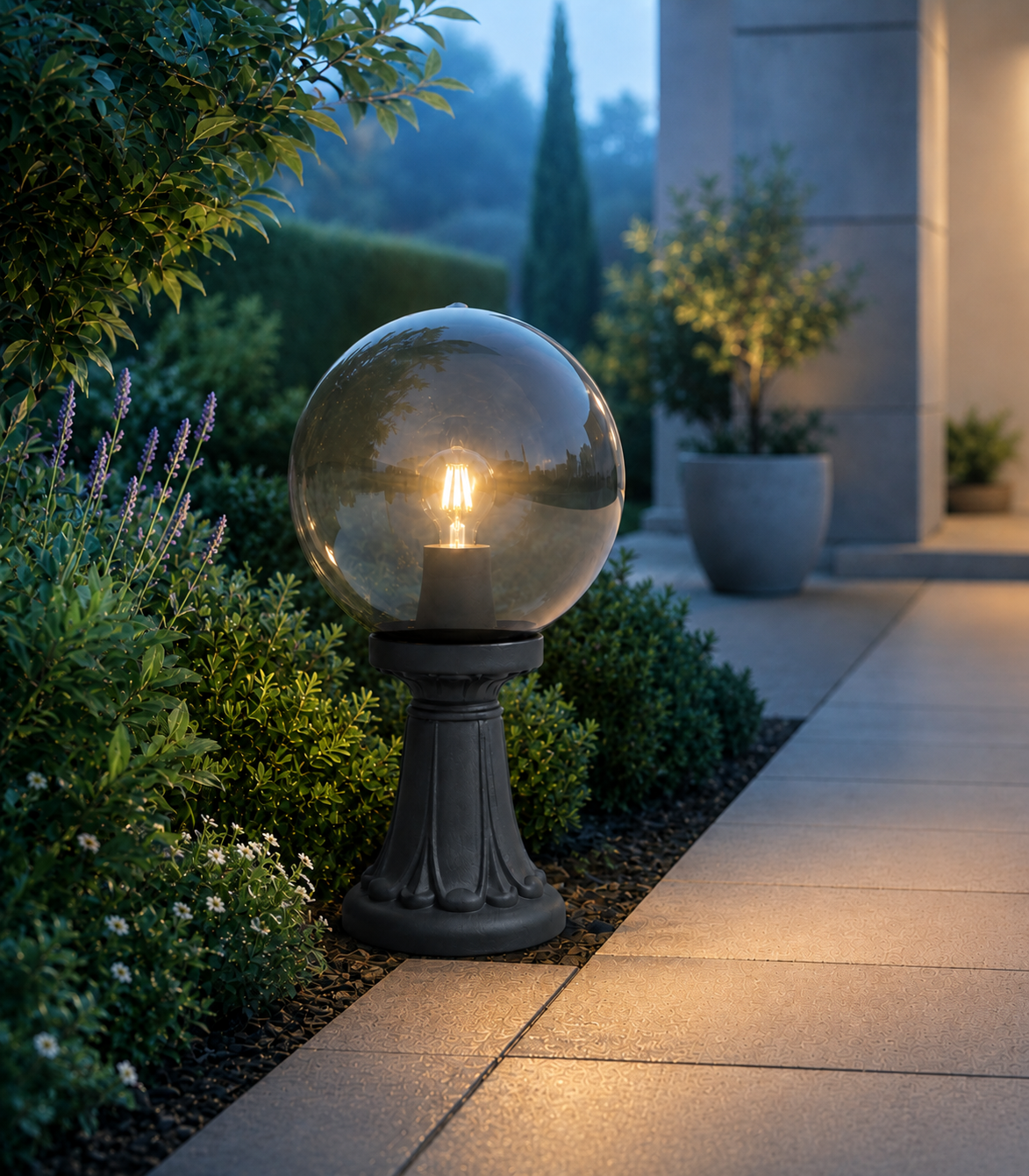 Borne de jardin Minilot G300 Classic E27 fumée