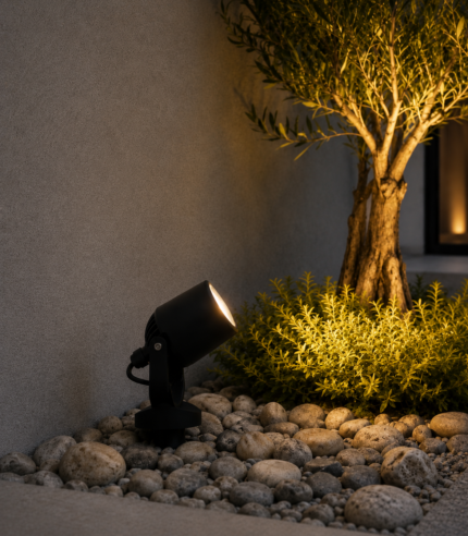 Projecteur extérieur Minitommy Spike gris GU10 LED 4,8 W