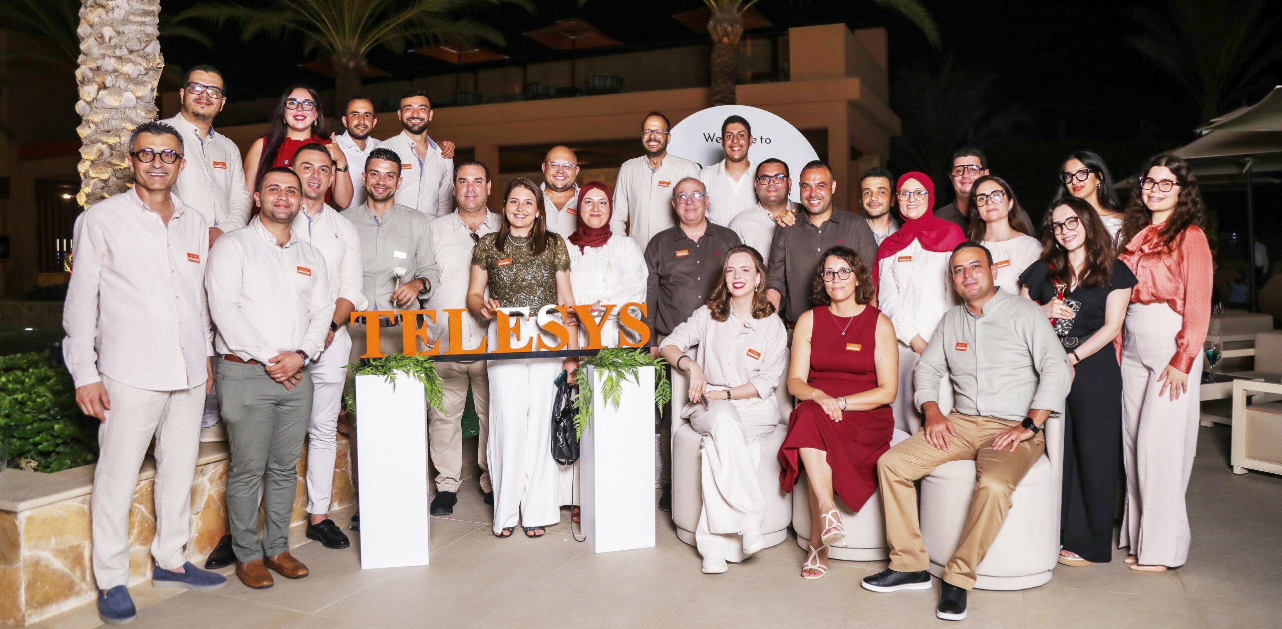 Photo de l’équipe TELESYS lors de l’événement Outdoor Solutions by TELESYS à l’Aurora Hotel Sfax
