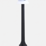 Lampadaire solaire moderne anthracite