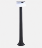 Lampadaire solaire moderne anthracite