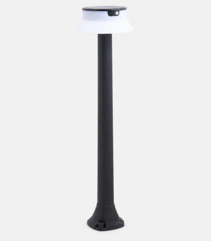 Lampadaire solaire moderne anthracite